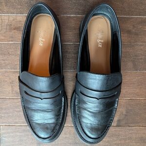 Style & Co Chunky Lug Sole Loafers – Black – Like New – Size 7 – Faux Leather